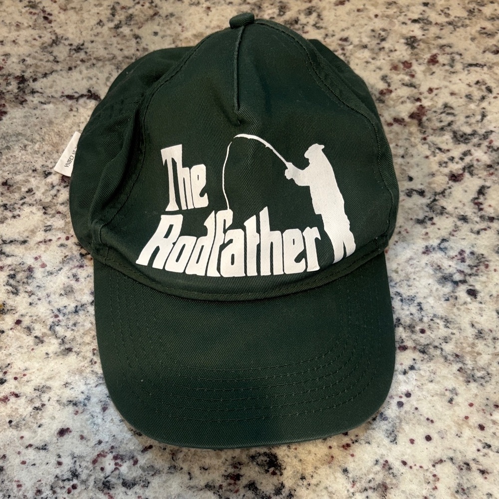Green 'The Rodfather' Fishing Cap